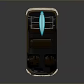 minibus minivan driverless bus school bus van box car 3d model