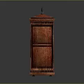 Traditional Wooden Mantel Clock Furniture With Roman Numeral Dial And Decorative Top