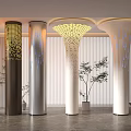Modern Column Special-shaped Decorative Column Architectural Column 3d model