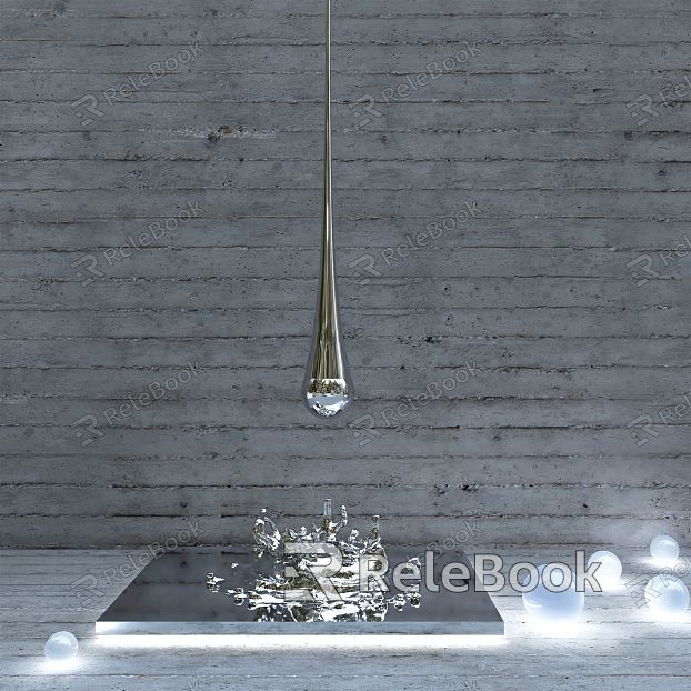 Modern Sculpture Water Drop Sculpture Installation Landscape Sculpture Interior Sculpture Ornaments Jewelry Hanging model