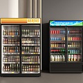 Freezer Fresh-keeping Cabinet Refrigerator Display Cabinet Beverage Cabinet Wine Cabinet 3d model