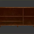 Brown Wooden Display Bookshelf With Multiple Open Shelves And Sturdy Legs