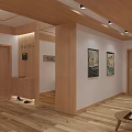 Modern Living Dining Room Interior With Wooden Floor Sofa Coffee Table And TV Cabinet