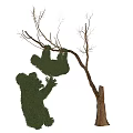Topiary Shrubs Shaped Into Animal Figures With Tree Trunk And Green Branches