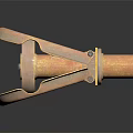 Vintage Brass Binoculars With Ornate Metallic Finish And Classic Retro Design Details