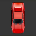Red Vintage Sports Car With Sleek Body Design And Alloy Wheels