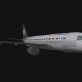 Blue Sky Airlines White Passenger Plane With Modern Design And Streamlined Body