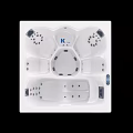 Modern Luxury Whirlpool Bathtub With Multiple Massage Jets Seating Areas And Ergonomic Design