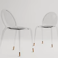 Transparent Acrylic Leisure Chair With Modern Design And Sleek Brass Legs For Stylish Indoor Decor
