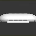 Transparent Oval Shaped Cover With Grid Lines And Circular Top Holes