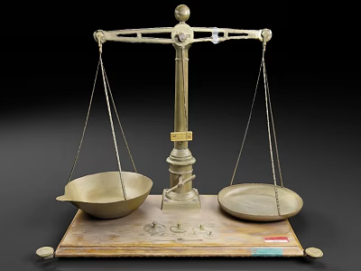 Mechanical scale of balance weighing device 3d model