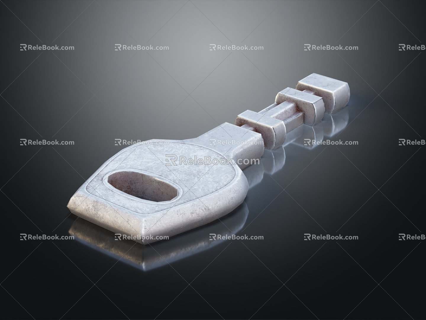 Modern Key Door Key 3d model