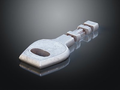 Modern Key Door Key 3d model