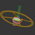 Car Parts Orange Steering Wheel With Metal Components And Design Structure