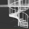 revolving staircase 3d model