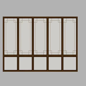 Chinese Window New Chinese Window Glass Window 3d model