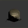 3D Rendered Brown Spotted Fish With Whiskers On Gray Background