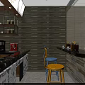 Modern Dessert Shop Interior With Glass Display Cases Assorted Pastries And Green Plant Wall