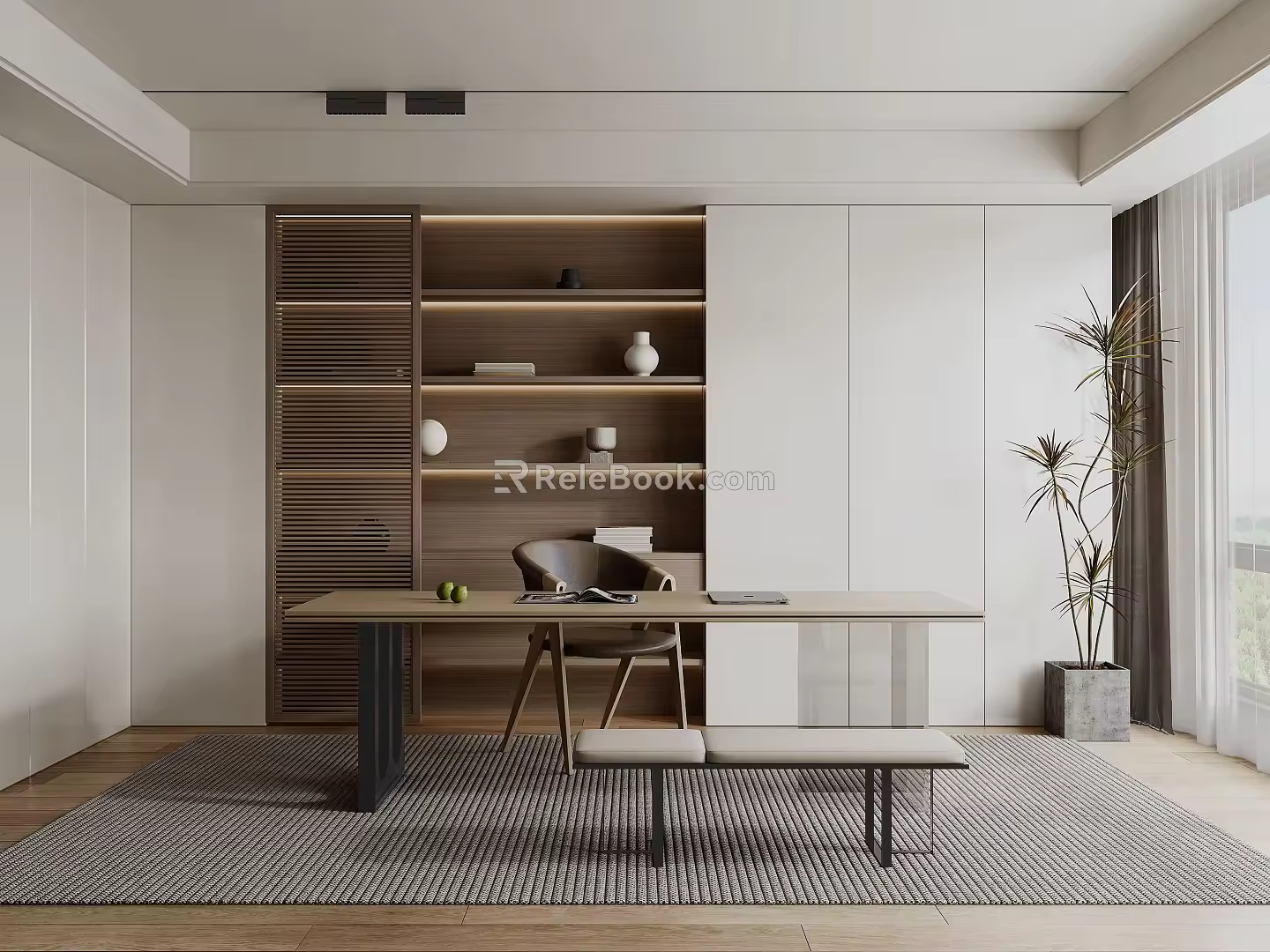 Modern study 3d model