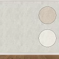 Gray Textured Background With Two Colored Circles Light Brown And Off White 3d model
