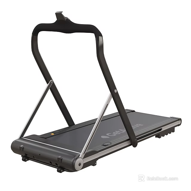 Foldable Home Treadmill With Modern Design And Portable Exercise Equipment 3d model 