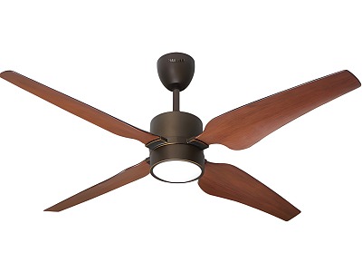 fan ceiling fan summer wood grain fan 3d model