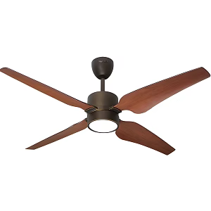 fan ceiling fan summer wood grain fan 3d model