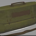 Yellow Leather Shoulder Bag With Top Handle And Decorative Buckles