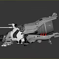 Futuristic Space Exploration Vehicle With Mechanical Structure Landing Legs And Observation Window