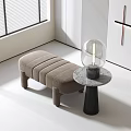 Modern sofa stool 3d model