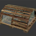 Wooden Lobster Trap Equipment With Slats Wire Mesh And Sturdy Design