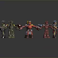 Colorful Toy Characters And Creatures Holding Hands In Circle Formation