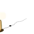 Modern Gold Table Lamp With White Lampshade And Sleek Base For Modern Home Decor