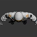 White Astronaut Spacesuit With Detailed Design Elements And Protective Features For Exploration 3d model