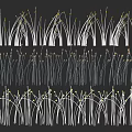 Grass Inspired Decorative Lights with Curved Stems and Warm Glow for Garden Decoration