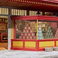 Traditional Grocery Store Exterior Featuring Coca Cola Sign Red Dispenser And Window Product Displays