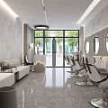 Modern Hair Salon Interior Design With Styling Chairs Mirrors And Natural Light