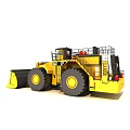 Yellow Heavy Duty Functional Vehicle with Large Bucket and Big Wheels for Construction Work