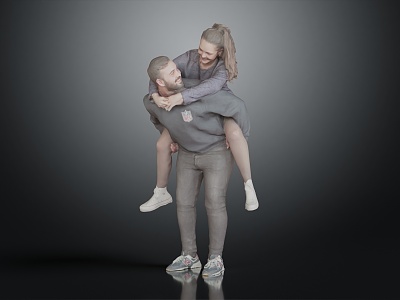 Modern Double Couple Companion 3d model