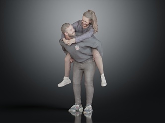 Modern Double Couple Companion 3d model