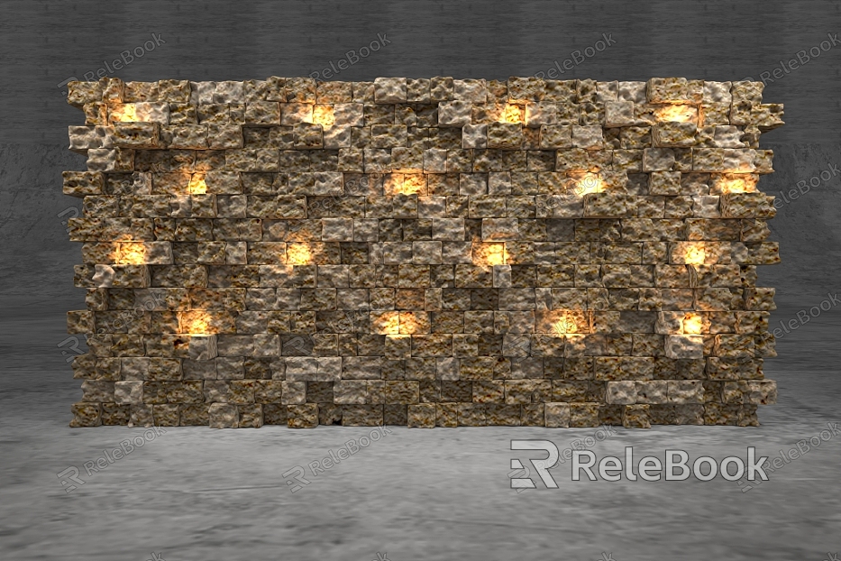 decorative wall stone wall model