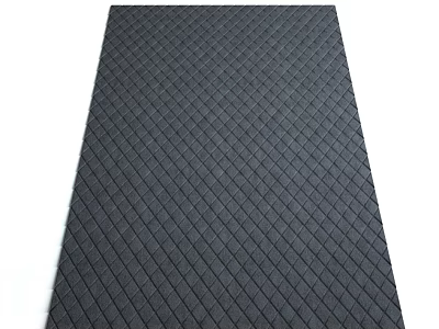 Black Square Carpet With Diamond Pattern For Indoor Home Decor Use 3d model