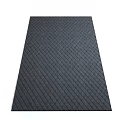 Black Square Carpet With Diamond Pattern For Indoor Home Decor Use 3d model