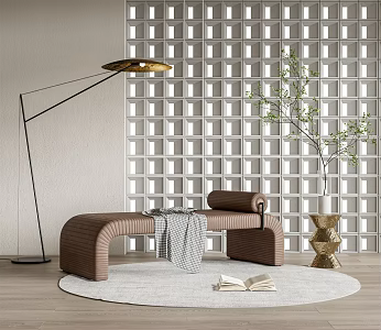 Modern Bed End Bench Bed End Bench 3d model