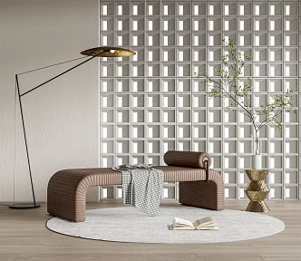 Modern Bed End Bench Bed End Bench 3d model