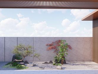 Japanese Courtyard Garden 3d model