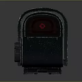 Black Essential Red Dot Weapon Sight With Adjustment Knobs And Red Reticle