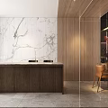 Modern Living and Dining Room Interior Design With Sofa Coffee Table Rug And Tile Wall