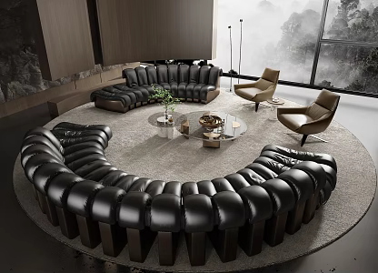 Minotti living room 3d model