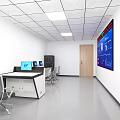 Control Room Control Console 3d model